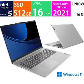 Lenovo ノートパソコン 16 型(インチ) IdeaPad Slim 5i Gen 9 83DC001PJP [クラウドグレー] インテル Core Ultra 5 125H(Meteor Lake) 1.2GHz/14コア メモリ：16GB SSD：512GB Windows 11 Home Office付き 展示品