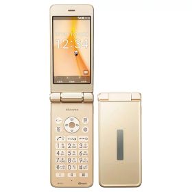 【中古】Bランク【やや傷や汚れあり】 SIMフリー SH-01J SHARP AQUOS ケータイ ゴールド 利用制限▲(赤ロム永久保証) 送料無料