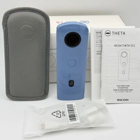 【美品】RICOH THETA SC2 ブルー リコー シータ 360度カメラ R03030