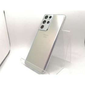 【中古】SAMSUNG docomo 【SIMロックあり】 Galaxy S21 Ultra 5G ファントムシルバー 12GB 256GB SC-52B【川崎駅前】保証期間１ヶ月【ランクB】