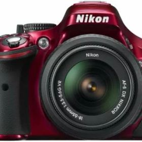 【中古】Nikon デジタル一眼レフカメラ D5200 レンズキット レッド AF-S DX NIKKOR 18-55mm f/3.5-5.6G VR付属 レッド D5200LKRD カメラ 中古 人気 おすすめ 高画質