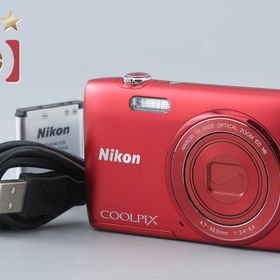 【中古】Nikon ニコン COOLPIX S3500 ラズベリーレッド コンパクトデジタルカメラ
