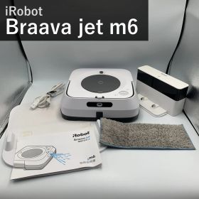 アイロボット iRobot ブラーバジェット Braava jet m613860 ホワイト 床拭きロボット 水拭き ロボット掃除機 マッピング Wi-Fi対応 遠隔操作 静音 複数の部屋対応 カーペット回避 Alexa対応 スマホ対応 国内正規品