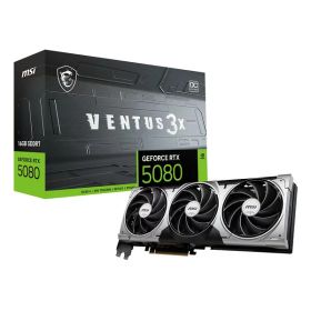 【15日は24時間限定クーポン配布】MSI エムエスアイグラフィックボード NVIDIA GeForce RTX 5080/トルクスファン 5.0/ブラック GeForce RTX 5080 16G VENTUS 3X OC(2644193)送料無料