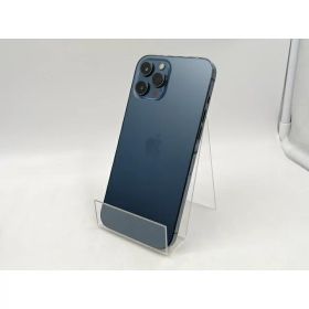 【中古】Apple SoftBank 【SIMロック解除済み】 iPhone 12 Pro Max 128GB パシフィックブルー MGCX3J/A【川崎】保証期間1ヶ月【ランクC】