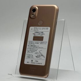 【中古A】あんしんスマホ KY-51B ピンクゴールド SIMフリー 白ロム