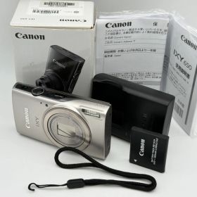 【美品】CANON IXY 650 シルバー キャノン イクシー デジタルカメラ 光学12倍ズーム/Wi-Fi対応