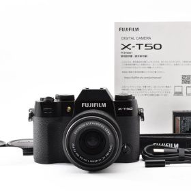 シャッター回数4576回！■ほぼ新品■ FUJIFILM X-T50 レンズキット XC15-45 ブラック F X-T50LK-1545-B