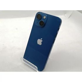 【中古】Apple au 【SIMフリー】 iPhone 13 mini 256GB ブルー MLJN3J/A【宇田川】保証期間1週間【ランクC】
