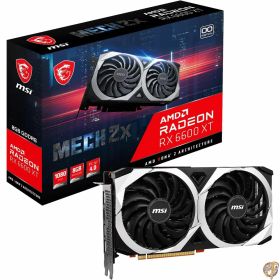 【5日最大2000円クーポン】MSI Radeon RX 6600 XT MECH 2X 8G OC ゲーミンググラフィックスカード - 8GB GDDR6 2602MHz、PCI Express 4、128ビット、3X DP v 1.4、HDMI 2.1 (4K&8Kをサポート)。