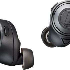 audio-technica オーディオテクニカ ATH-CKS50TW BK 完全ワイヤレスイヤホン Bluetooth ノイズキャンセリング 重低音 aptX Adaptive 最大50時間再生 ブラック 4961310157609