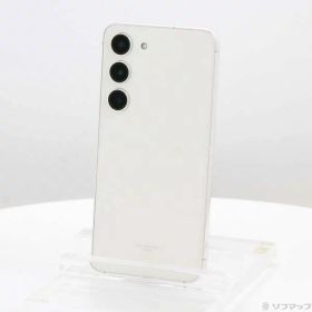 【中古】SAMSUNG(サムスン) Galaxy S23 256GB クリーム SCG19 au SIMフリー 【368-ud】
