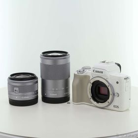 (中古)Canon EOS Kiss M2 ダブルズームキット ホワイト(251-ud)