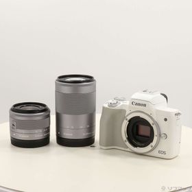 (中古)Canon EOS Kiss M2 ダブルズームキット ホワイト(251-ud)