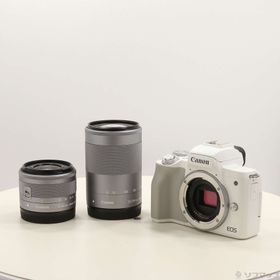 (中古)Canon EOS Kiss M2 ダブルズームキット ホワイト(262-ud)