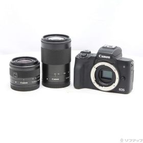 (中古)Canon EOS Kiss M2 ダブルズームキット ブラック(251-ud)