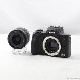 (中古)Canon EOS Kiss M2 EF-M15-45 IS STM レンズキット ブラック(262-ud)