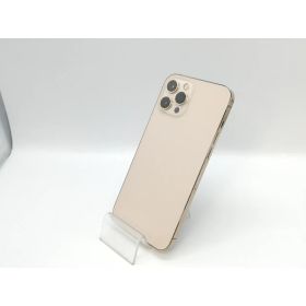 【中古】Apple au 【SIMロック解除済み】 iPhone 12 Pro Max 128GB ゴールド MGCW3J/A【京都】保証期間1ヶ月【ランクC】
