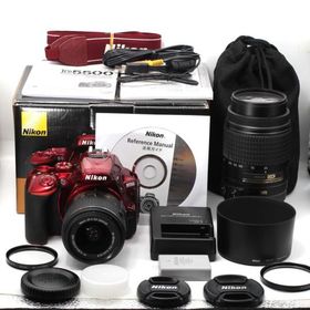 Nikon デジタル一眼レフカメラ D5500 ダブルズームキット レッド 2416万画素 3.2型液晶 タッチパネル D5500WZRD