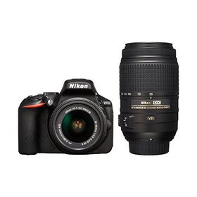 Nikon デジタル一眼レフカメラ D5500 ダブルズームキット ブラック 2416万画素 3.2型液晶 タッチパネルD5500WZBK