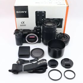 【シャッター回数：7286回】SONY ソニー ミラーレス一眼 α6000 ダブルズームレンズキット(16-50mm+55-210mm) #260729_3194785