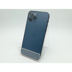 【中古】Apple SoftBank 【SIMロック解除済み】 iPhone 12 Pro 512GB パシフィックブルー MGMJ3J/A【秋葉3号】保証期間1週間【ランクC】