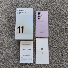 【美品】OPPO reno11a スマートフォン 本体 コーラルパープル
