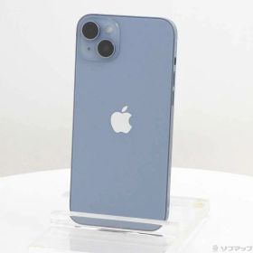 【中古】Apple(アップル) iPhone14 Plus 128GB ブルー MQ4H3J／A SIMフリー 【368-ud】