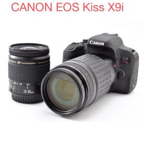 一眼レフカメラ CANON EOS Kiss X9i標準&望遠ダブルレンズセット