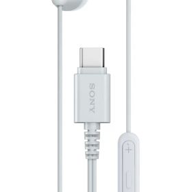 ソニー IER-EX15C USB-Cプラグ 有線インイヤーヘッドホン iPhone/Androidフォン用 多機能ボタン内蔵 音量とマイクコントロール USBオーディオクラス1.0デバイス対応 ホワイト [ホワイト] [USB-C、マイク。]