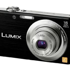 【中古】パナソニック デジタルカメラ LUMIX FH5 ブラック DMC-FH5-K