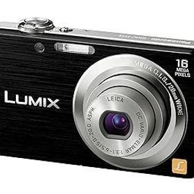 【中古】パナソニック デジタルカメラ LUMIX FH5 ブラック DMC-FH5-K
