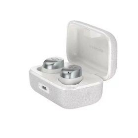 Sennheiser ゼンハイザー MOMENTUM True Wireless 4 スマートワイヤレスイヤホン Bluetooth 5.4 クリアサウンド ノイズキャンセリングイヤホン 快適設計 30時間バッテリー 適応型ANC LE Audio Auracast – ホワイトシルバー