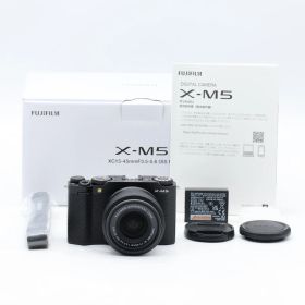 FUJIFILM X-M5 レンズキット XF15-45mm ブラック｜日英二言語対応・APS-C・手ぶれ補正・Vlog/旅行/スナップに最適【中古】