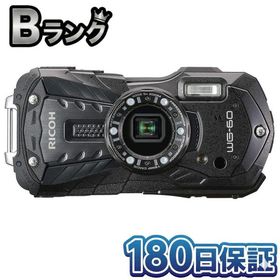 【整備済み品】 RICOH WG-60 ブラック 防水デジタルカメラ 14m防水 耐衝撃1.6m 防塵 耐寒 CALS 1600万画素 リコー 180