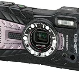【中古】(非常に良い)RICOH 防水デジタルカメラ RICOH WG-30W カーボングレー 防水12m 耐ショック1.5m 耐寒-10度