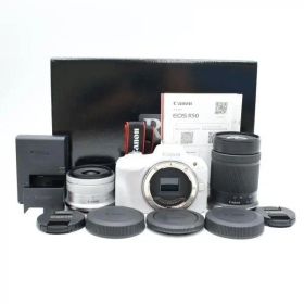 ■ほぼ新品■ CANONEOS R50 ダブルズームキット ホワイト