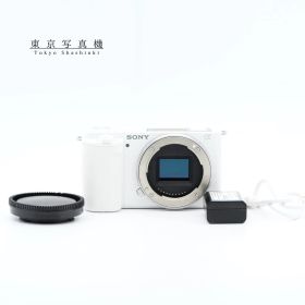 ショット数1,874回 SONY VLOGCAM ZV-E10 ホワイト ミラーレス一眼 ソニー Eマウント