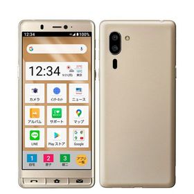 【中古】 A201SH シンプルスマホ6 シャンパンゴールド a201shsg7mtm