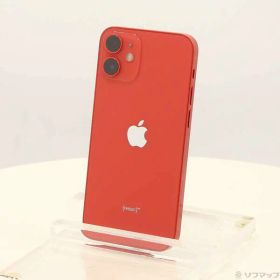 【中古】Apple(アップル) iPhone12 mini 128GB プロダクトレッド MGDN3J／A SIMフリー 【276-ud】