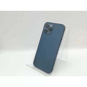 【中古】Apple au 【SIMロック解除済み】 iPhone 12 Pro Max 512GB パシフィックブルー MGD63J/A【京都】保証期間1ヶ月【ランクC】