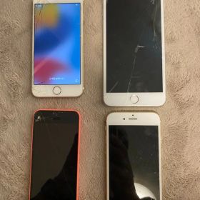 Apple iPhone 4台まとめ iPhone7 6s 5c ジャンク 部品取り 電源不良 画面割れ