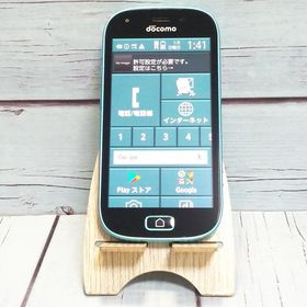 docomo 富士通 F-03K らくらくスマートフォン me blue ブルー 本体 白ロム SIMロック解除済み SIMフリー B737125