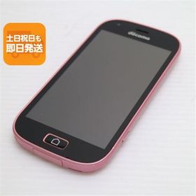 新品同様 F-03K らくらくスマートフォン me ピンク スマホ 即日発送 白ロム 中古 DoCoMo 富士通 あすつく 土日祝発送OK