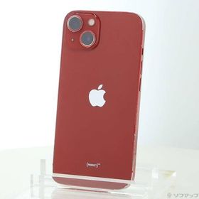 〔中古〕Apple(アップル) iPhone13 128GB プロダクトレッド MLNF3J／A SIMフリー〔247-ud〕
