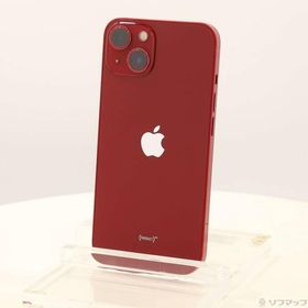 〔中古〕Apple(アップル) iPhone13 256GB プロダクトレッド MLNL3J／A SIMフリー〔305-ud〕