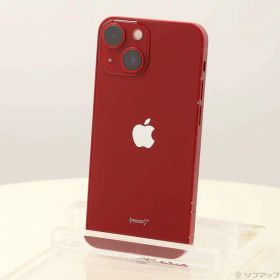【中古】Apple(アップル) iPhone13 mini 128GB プロダクトレッド MLJG3J／A SIMフリー 【258-ud】