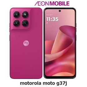 motorola モトローラ moto g37j フューシャレッド イオンモバイル