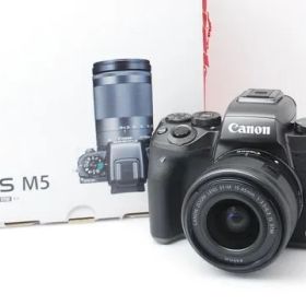 ★極美品！高画質！Wi-Fi機能搭載☆キヤノン EOS M5 レンズキット★