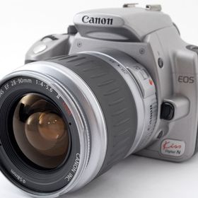 キヤノン デジタル一眼 CANON EOS Kiss DIGITAL N シルバー レンズキット 中古 メモリーカード付き 届いてすぐに使える